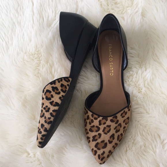 Franco Sarto Shoes - Franco Sarto Leopard print point toe flats